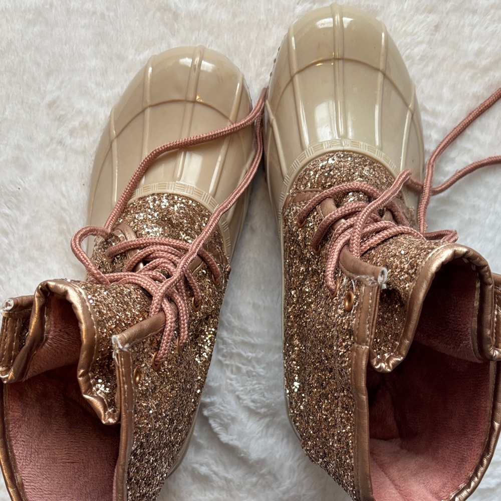 Sparkling Glitter Ankle Duck Boots - Picture 8 of 8